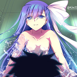 This is a pixiv picture whose title is 【水着メルト】.