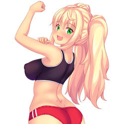 This is a pixiv picture whose title is Sexy Sakura Hibiki!!.