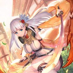 This is a pixiv picture whose title is 戦国姫神ワルキュリエ-最上義光.
