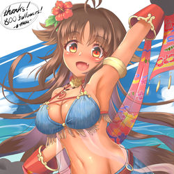 This is a pixiv picture whose title is カオリ- Thanks! 800 followers!.