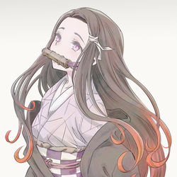 This is a pixiv picture whose title is Nezuko.