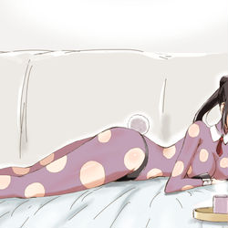 This is a pixiv picture whose title is オリキャラ(峠茶屋子)バニー衣装 らくがき.