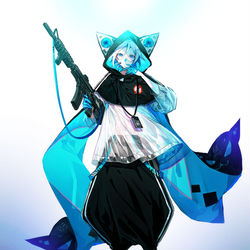 This is a pixiv picture whose title is turquoise blue.