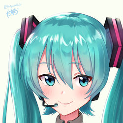 This is a pixiv picture whose title is 初音ミク.