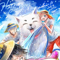 This is a pixiv picture whose title is 志村新八誕生祭2019.