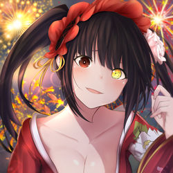 This is a pixiv picture whose title is 浴衣.