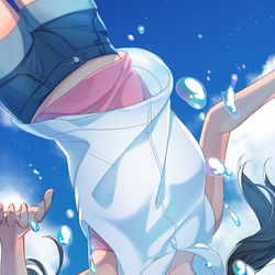 This is a pixiv picture whose title is 天気の子.