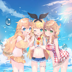 This is a pixiv picture whose title is SUMMER SISTERS.