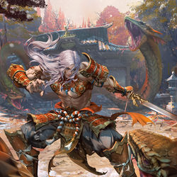 This is a pixiv picture whose title is Mobius Final Fantasy - Susanoo.