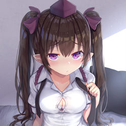 This is a pixiv picture whose title is はたてちゃんと二人きり.
