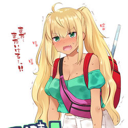 This is a pixiv picture whose title is 同人誌何キロ持てる？.