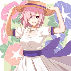 This is a pixiv picture whose title is 夏マシュ.