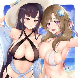 This is a pixiv picture whose title is Mom&Sis.