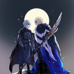 This is a pixiv picture whose title is 蒼月の章.