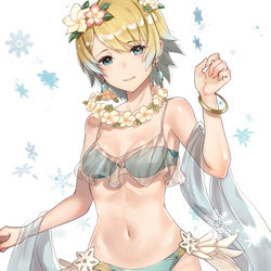 This is a pixiv picture whose title is 水着.