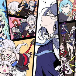 This is a pixiv picture whose title is 崩坏3大图鉴（底色版）.