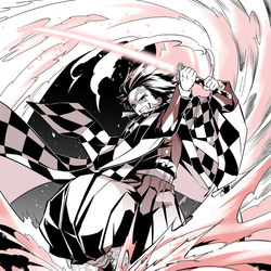 This is a pixiv picture whose title is ヒノカミ神楽 円舞.