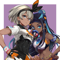 This is a pixiv picture whose title is サイトウとルリナ.