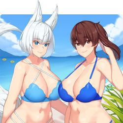 This is a pixiv picture whose title is 加賀と加賀０６.