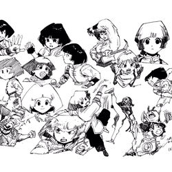 This is a pixiv picture whose title is お絵かき合宿ツイログ一部.