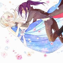 This is a pixiv picture whose title is 姫と怪盗.