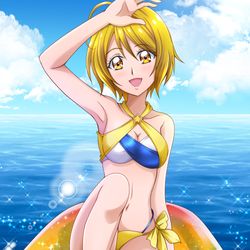 This is a pixiv picture whose title is ほまれ水着.