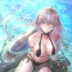 This is a pixiv picture whose title is 英霊祭装邪ンヌさん.