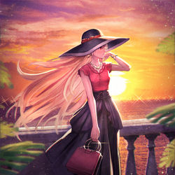 This is a pixiv picture whose title is 誰かと待ち合わせ.