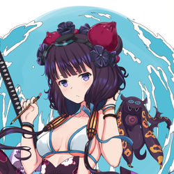 This is a pixiv picture whose title is fgo水着北斎.
