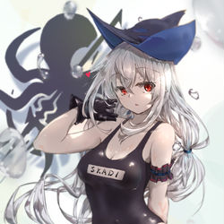 This is a pixiv picture whose title is 没有泳装自己画.
