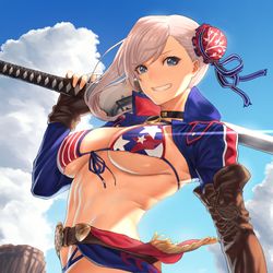 This is a pixiv picture whose title is 水着武蔵第二再臨.