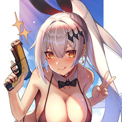 This is a pixiv picture whose title is 水着Five-seveN 🍌.