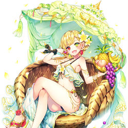 This is a pixiv picture whose title is 【仕事絵】白猫プロジェクト：シャルロット（水着）.