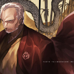 This is a pixiv picture whose title is 柳生但馬守宗矩.