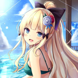 This is a pixiv picture whose title is 水着サレンちゃん.