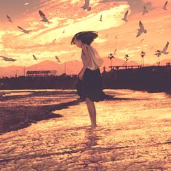 This is a pixiv picture whose title is 溶けゆく私.