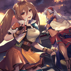 This is a pixiv picture whose title is -空の軌跡-.