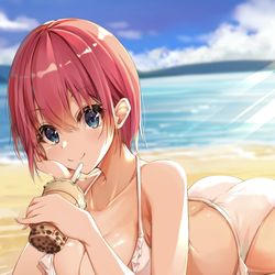 This is a pixiv picture whose title is そろそろ泳ぐ？.