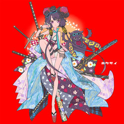 This is a pixiv picture whose title is 北斎.