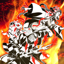 This is a pixiv picture whose title is ヒノカミ神楽.