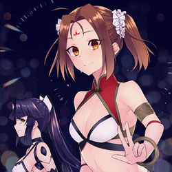 This is a pixiv picture whose title is 水着inカジノ.