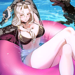 This is a pixiv picture whose title is 真っ先に離脱してくつろぐカーミラ様.