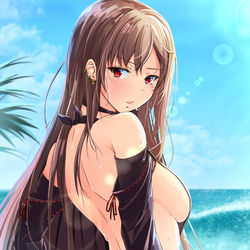 This is a pixiv picture whose title is 夏の虞美人.
