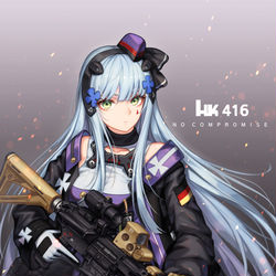 This is a pixiv picture whose title is HK416 MODIII.