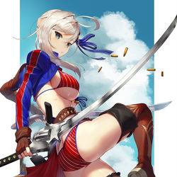 This is a pixiv picture whose title is 水着武蔵ちゃん.
