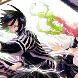This is a pixiv picture whose title is 鬼滅つめ(柱だけ).