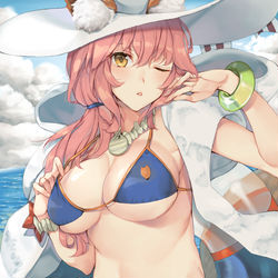 This is a pixiv picture whose title is 水着玉藻ですわよ！.