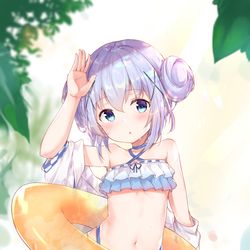 This is a pixiv picture whose title is 夏チノ.