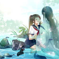 This is a pixiv picture whose title is ハク千ちゃん詰め.