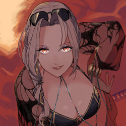 This is a pixiv picture whose title is 水着カーミラ.